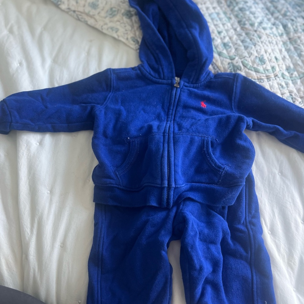 Ralph Lauren Royal Blue Hoodie baby 6m